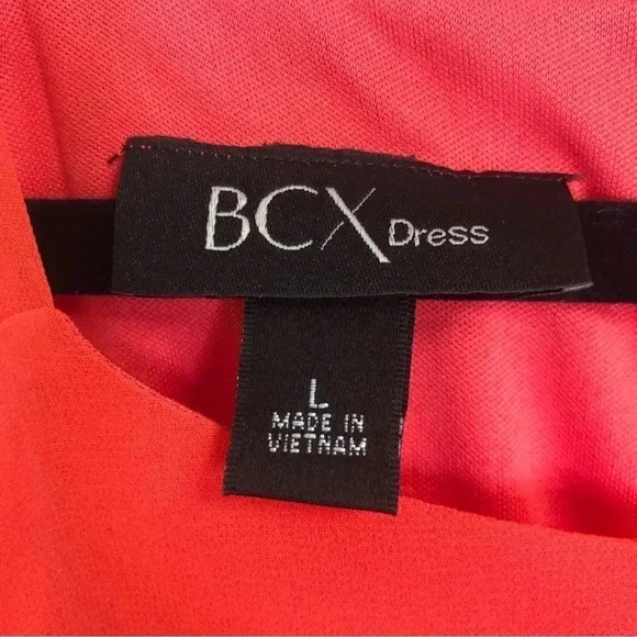 BCX Ruffled Chiffon Blouson Dress Size Large - Picture 9 of 11